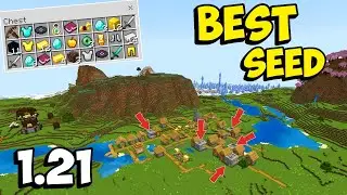 5 Blacksmith Village, Pillager Outpost & Trial Chambers at Spawn | Best Minecraft 1.21 Seed