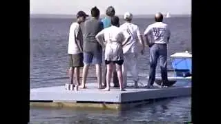 Launching the Jetty at Jackie Martling's beach