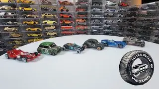 Hot Wheels: Mystery Models: HW F1 Racer, Morris Mini,'33 Ford Lo Boy, Volkswagen Beetle, 72 stingray