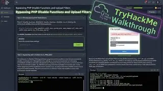 Bypassing PHP Disable Functions and Upload Filters P9 | TryHackMe
