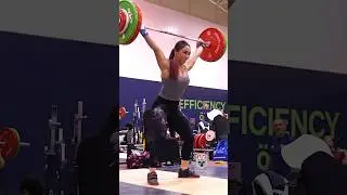 Giulia Miserendino (71kg 🇮🇹) 105kg / 231lbs Snatch 3 days out! #snatch #weightlifting 🤌🤌