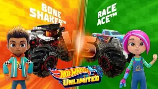 Hot Wheels Unlimited 2: Let&rsquo;s Race Snow Monster Trucks, Sharkruiser, Rip Rod