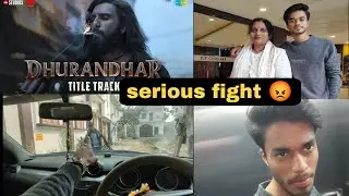 Watching Dhurandhar with family 😊🥰#souravjoshivlogs @ElvishYadavVlogs 