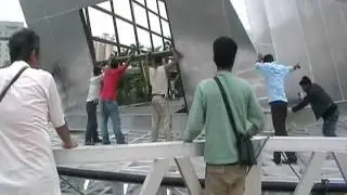 Mines Wellness City - Hoisting of Floating Pavilion