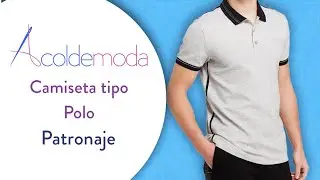 Patronaje de CAMISETA TIPO POLO MASCULINA - DIY - Paso a paso