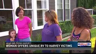 Woman offers unique RV to Harvey victims