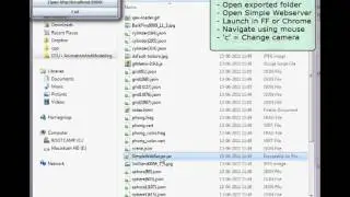 WebGL Export plugin for SoftImage part 3 - Open the WebGL Scene