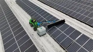 Budget model solar panel cleaning brush