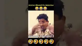 Funny interview wasim ahmad ! round 2 hell new video #shorts