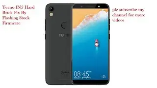 Tecno IN5 Hard Brick Fix By Flashing Stock Firmware