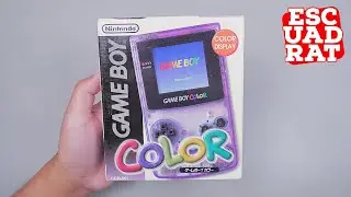 Unboxing Game Boy COLOR Atomic Purple Indonesia, GameBoy Color CGB-001 th'1998 GBC Transparent
