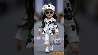 Cutest Baby Runway Look of the Year! ✨ #Shorts #BabyFashion #cute