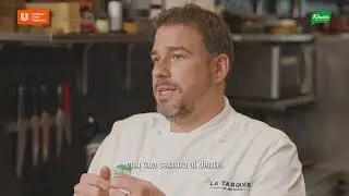 Espárragos blancos con velouté de ave, frutos secos y setas – Chef Javi Estévez receta