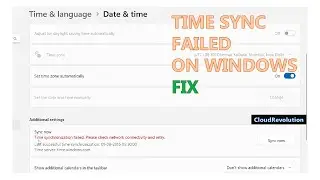 Internet Time Sync not working in Windows 10/11 Fix | CloudRevolution