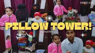 BUILD THE TALLEST PILLOW TOWER! - ACTIVITY 1 #fun