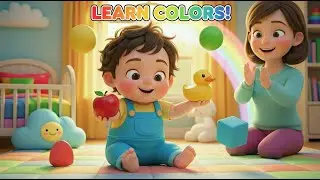 Baby Color Learning Song 🌈 | Red Yellow Green Blue | Fun for Kids