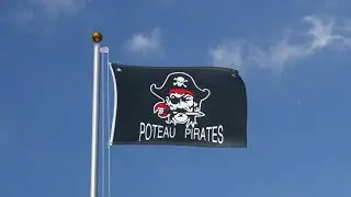 Pirate Poteau Pirates - 3x5 ft Flag