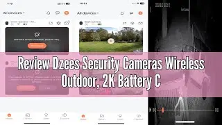 Review Dzees Security Cameras Wireless Outdoor, 2K Battery Camera Surveillance Exterieur,Home WiFi C
