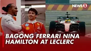 Hamilton at Leclerc, tinest drive ang bagong Ferraris