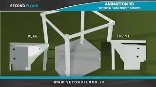 Animation 3D - Tutorial Sun Louvre Canopy - by SecondFloor