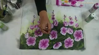 Como pintar una Malva Real
