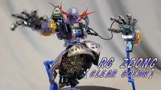 【開箱+塗裝】RG 吉翁克/自護號/吉翁號 彩透版 彩色透明 ZEONG CLEAR COLOR