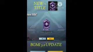 NEW ASPIRING COLLECTOR TITLE 👍 IN BGMI 3.2 UPDATE