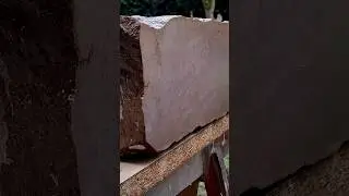 Cutting Sandstone in my Backyard #stonemason #stonecarving #asmr #charliegee #craftsmanship