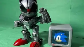 Jakks gold Mecha Sonic Review!