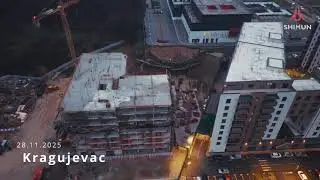 Urusavanje puta i zida - Kragujevac 28.11.2025 #srbija #vesti 