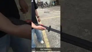 Katana - Polypropylene plastic material, very strong#sword #katanalobby #samuraisword #shorts