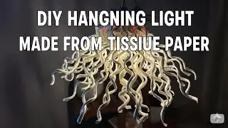 DIY Tissue Paper Hanging Light | Easy & Affordable Room Decor ✨