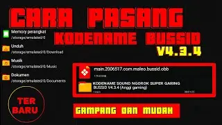 CARA PASANG KODENAME BUSSID V4.3.4‼️GAMPANG DAN MUDAH