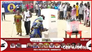 LIVE Scenes from Various polling stations in ghana ElectionS DAY 2024 #voting