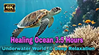 Healing Ocean 🌊 3.5 Hours of Underwater World, Dolphins & Deep Relaxation