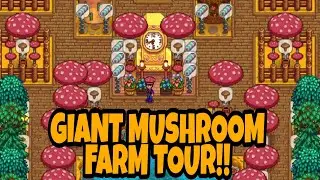 Stardew Valley farm tour with GIANT MUSHROOMS (100% Perfection, No mods)