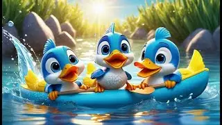 Sail the River Row Row Fun | Boat Adventure Song for Kids | Fun Water Rhyme for Toddlers