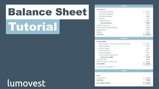 Balance Sheet Tutorial - Examples and Definition | Finance and Accounting for Beginners