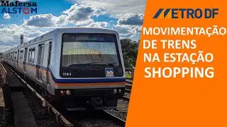 {METR&Ocirc;-DF} MOVIMENTA&Ccedil;&Atilde;O DE TRENS NA ESTA&Ccedil;&Atilde;O SHOPPING!!