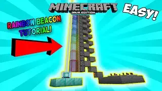 Minecraft Redstone Tutorial - Automatic Rainbow Beacon!
