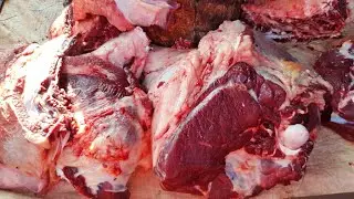 Super Fastest Meat Cutting By Expert Butcher || How To Cutting Cow Beef