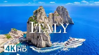 ITALY 4K DRONE FOOTAGE | Amalfi & Cinque Terre Coastlines, Crystal Blue Mediterranean Seas