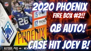 2020 Panini Phoenix Football Hobby Box Break. Another box of FIRE! Case Hit #2 and an MVP Auto!