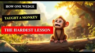 How One Wedge Taught a Monkey the Hardest Lesson - A Panchatantra Moral Story