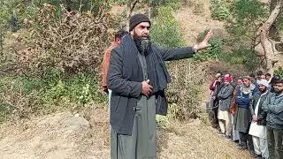 سید مظہر حسین شاہ نماز جنازہ میں خطاب کرتے ہوئے 
