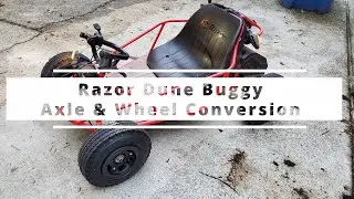 Razor Dune Buggy Wheel and Axle Upgrade