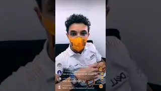 Live on TikTok with Lando Norris (March 25 2021)