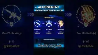RIFLE THRU All AREAS [ACHIEVEMENT] MISSION COMPLETE ✅|FREE FIRE MAX|#freefire #shorts #55 #gaming