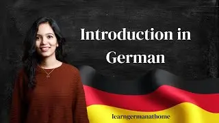 Introduce Yourself in German |  Learn German at home | German for Beginners | A1-Lesson 9
