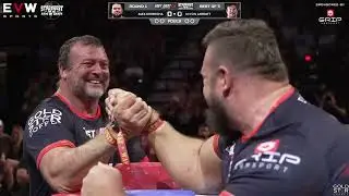 Gold Star Coffee Commercial for East vs West Armwrestling